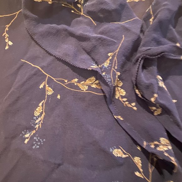 BABATON Women's Silk Short Sleeve Floral Blouse Shirt XXXS - Picture 5 of 5